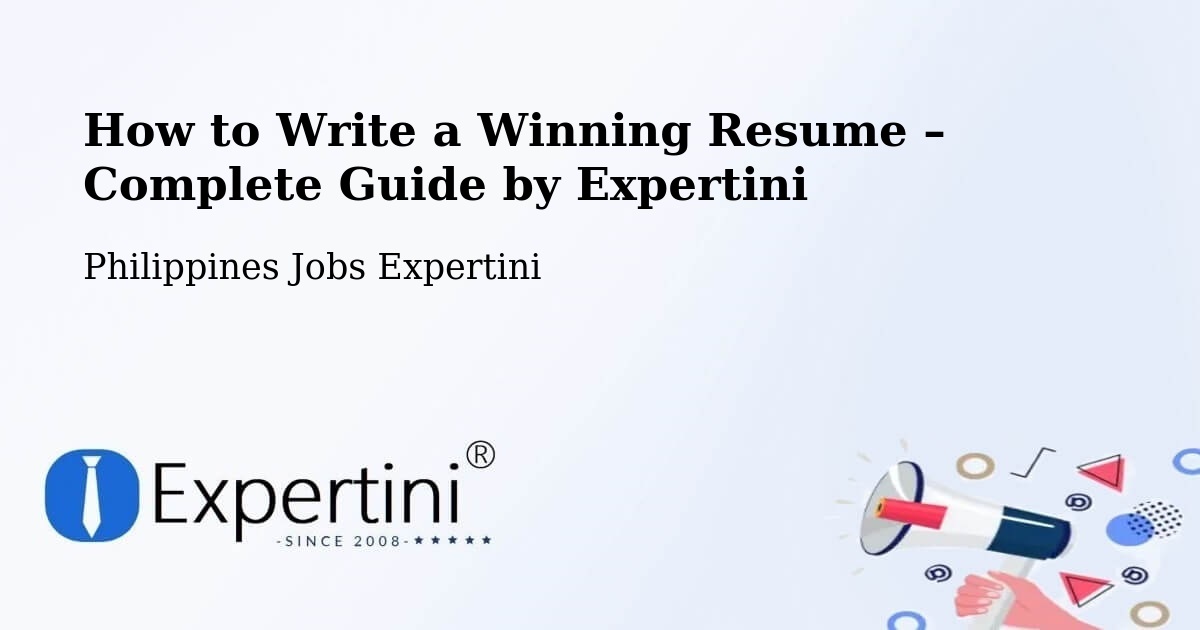 Resume Writing Guide for Job Seekers – Malay - Malay, Philippines Jobs Expertini